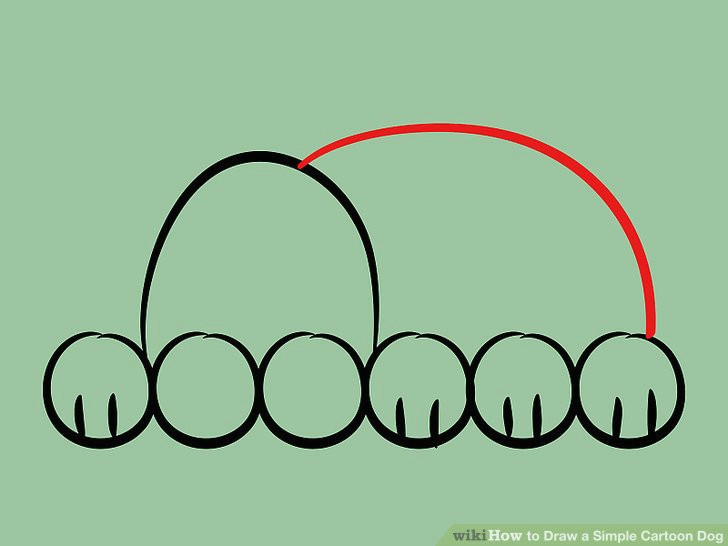 Easy Drawings for 1st Standard How to Draw A Simple Cartoon Dog 11 Steps with Pictures