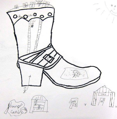 Easy Drawings for 4th Class Contour Line Shoe Drawings by 3rd and 4th Graders Shoe Art