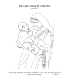 Easy Drawings for Mom 31 Best Dessin Mother Teresa Images Mother Teresa Catholic Kids