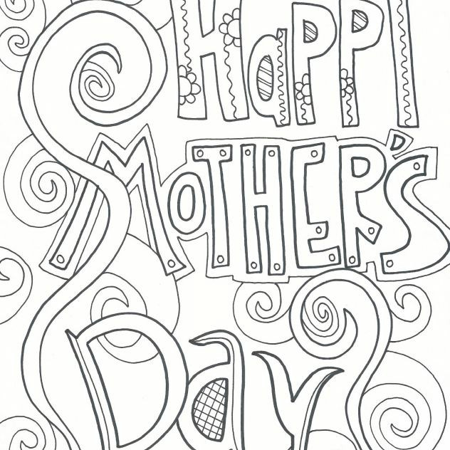 Easy Drawings for Mother S Day Free Printable Mother S Day Coloring Pages