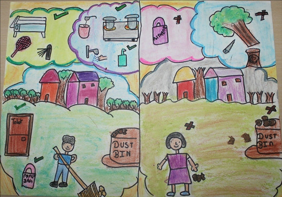 Easy Drawings for School Magazine Drawing Competition 2015