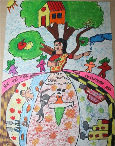 Easy Drawings for School Magazine Drawing Competition 2015