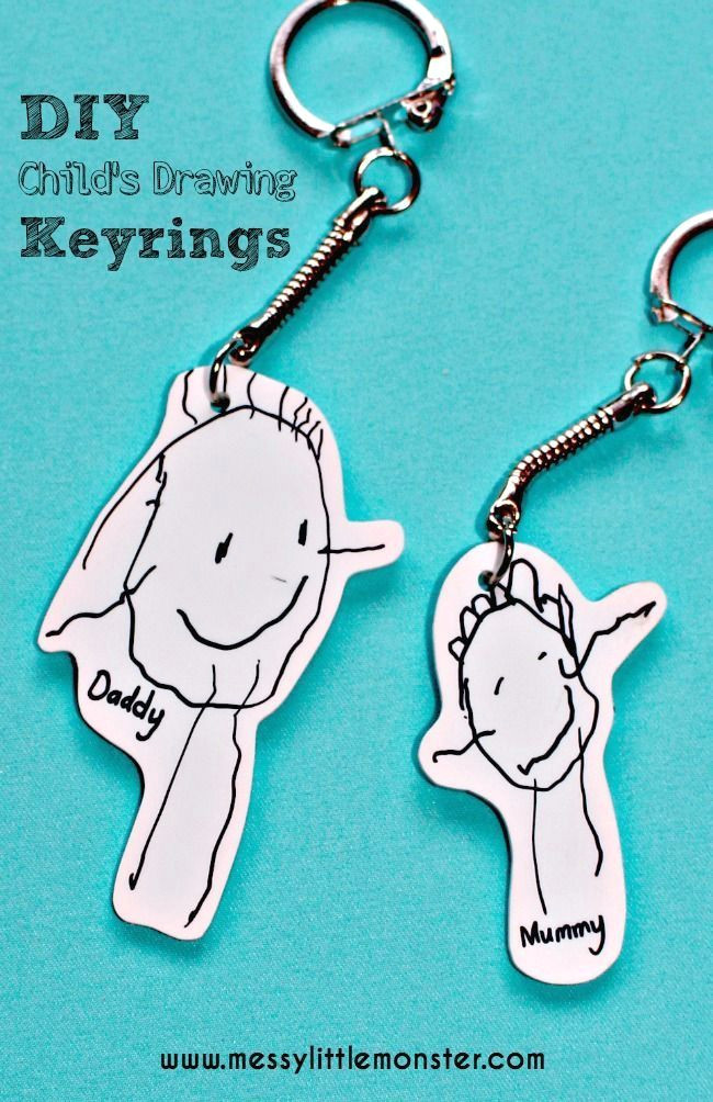 Easy Drawings for Your Dad Shrinky Dinks Keyring Father S Day Fathers Day Fathers Day