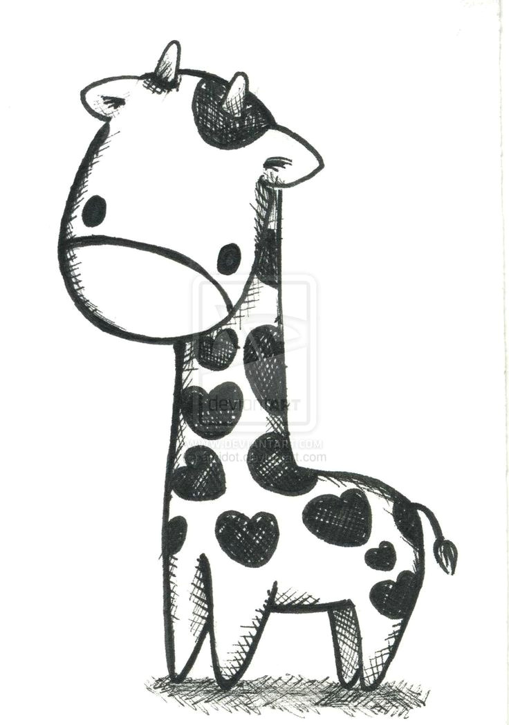 Easy Drawings Giraffe Simple Drawings Dr Odd
