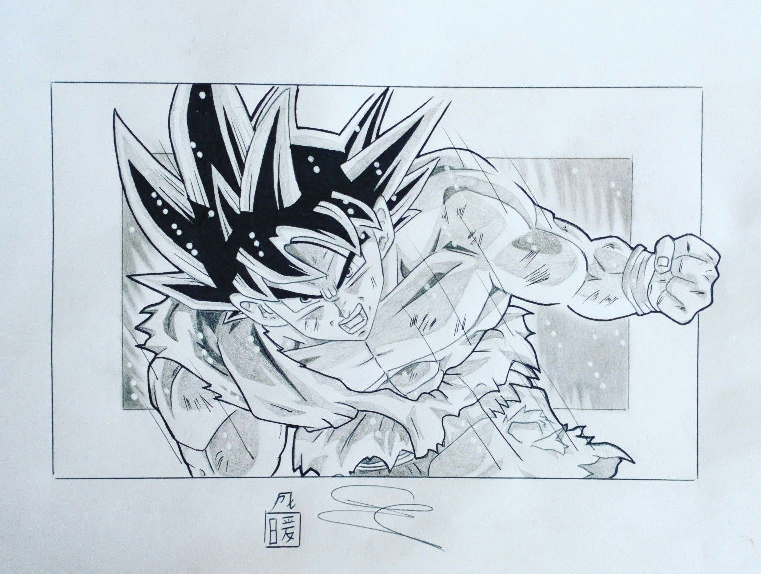 Easy Drawings Goku Goku Ultra Instinct Drawing Sketchy for Sketching In 2019