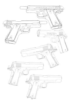 Easy Drawings Gun 16 Best Drawing Weapon Images Manga Drawing Drawing Tips Drawings