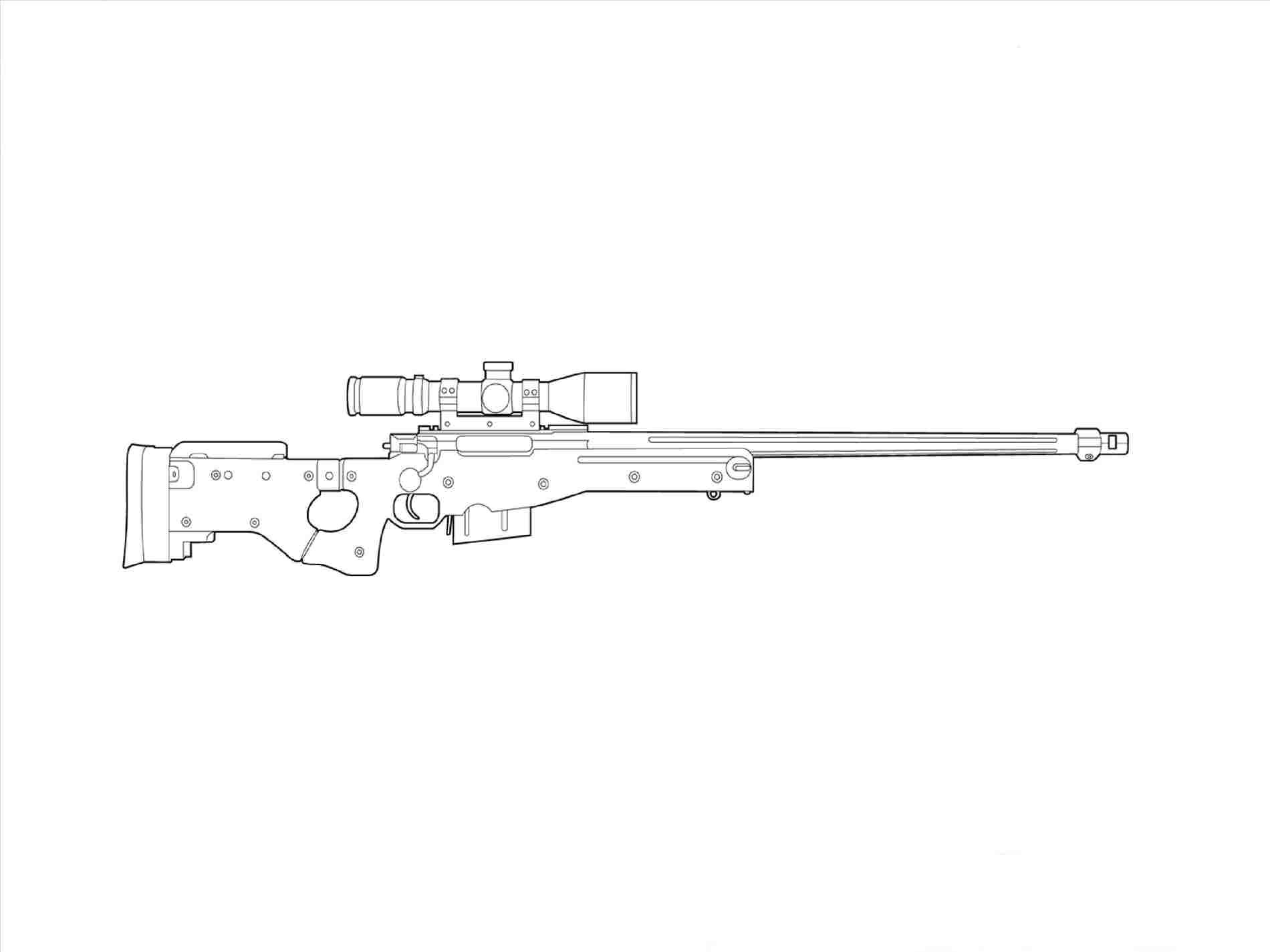 Easy Drawings Guns Collection Sniper Gun Drawings Easy Of Sniper Rifle Drawing Easy