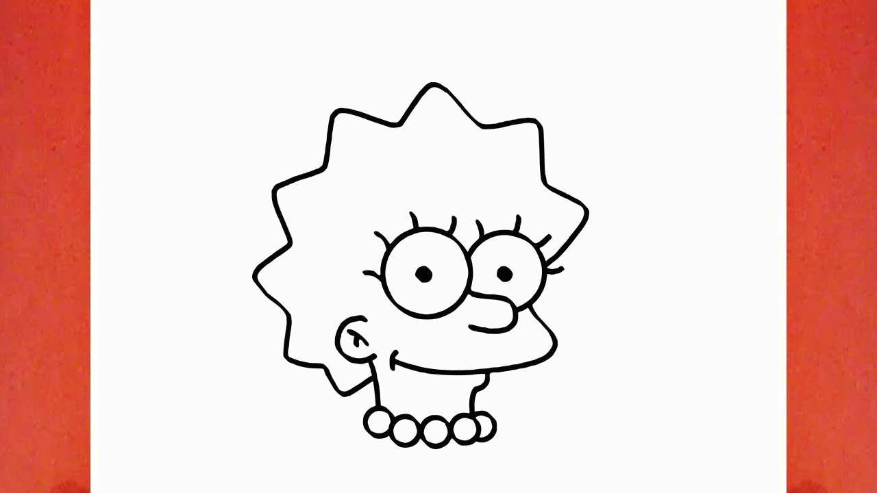 Easy Drawings Homer Simpson How to Draw Lisa Simpson From the Simpsons Youtube