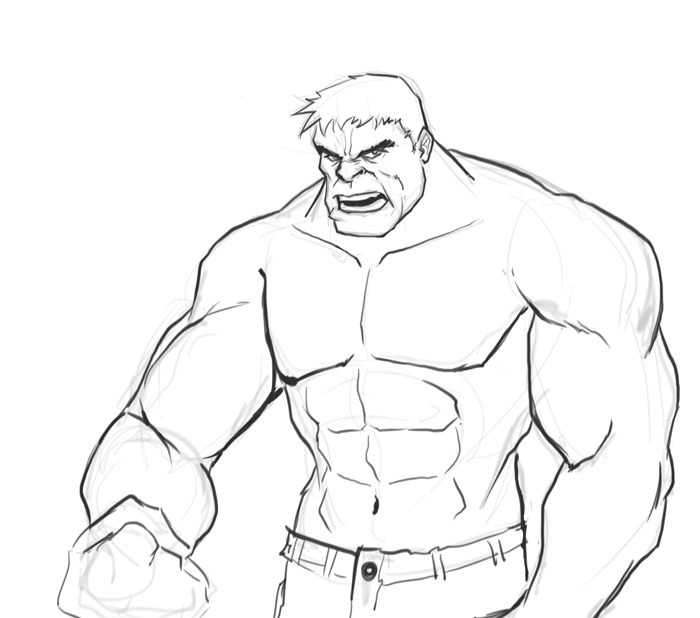 Easy Drawings Hulk Hulk Ausmalbilder Einfach 1103 Malvorlage Hulk Ausmalbilder