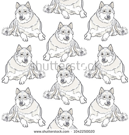 Easy Drawings Husky Dog Dog Pattern Siberian Husky Can Be Used for Wallpaper Pattern