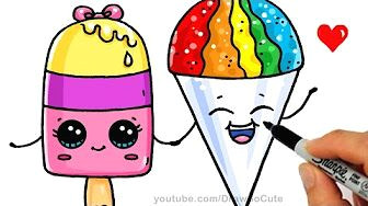 Easy Drawings Ice Cream How to Draw An Ice Cream Cute Easy Como Dibujar Un Helado Kawaii