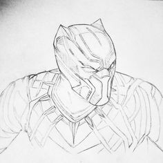 Easy Drawings Iron Man Black Panther by Sherrycai Phantha Black Panther Black Panther