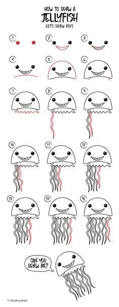Easy Drawings Jellyfish 50 Best Easy Drawing Steps Images Easy Drawings Step by Step