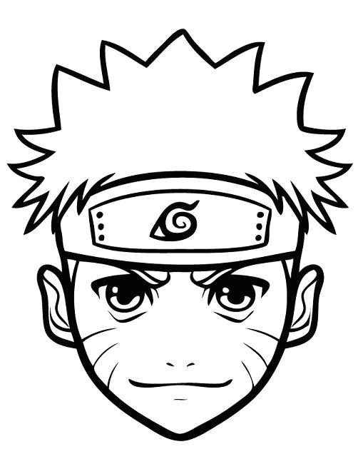 Easy Drawings Kakashi Coloring Page Of Naruto Anime Naruto Drawings Drawings Naruto