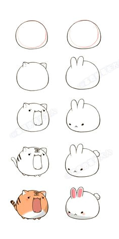 Easy Drawings Kawaii Animals 1838 Best Kawaii Doodling Images In 2019 Doodles Drawings