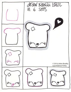 Easy Drawings Kawaii Nutella 128 Best Kawaii and Doodles Drawings Step by Step Images Doodle