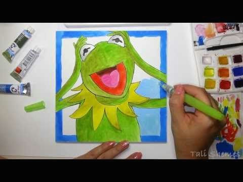 Easy Drawings Kermit Muppets Most Wanted Drawing Kermit the Frog Watercolor Kermit