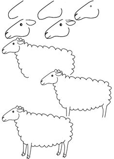 Easy Drawings Lamb 82 Best Lambs Sheep Images Sheep Drawing S Drawings