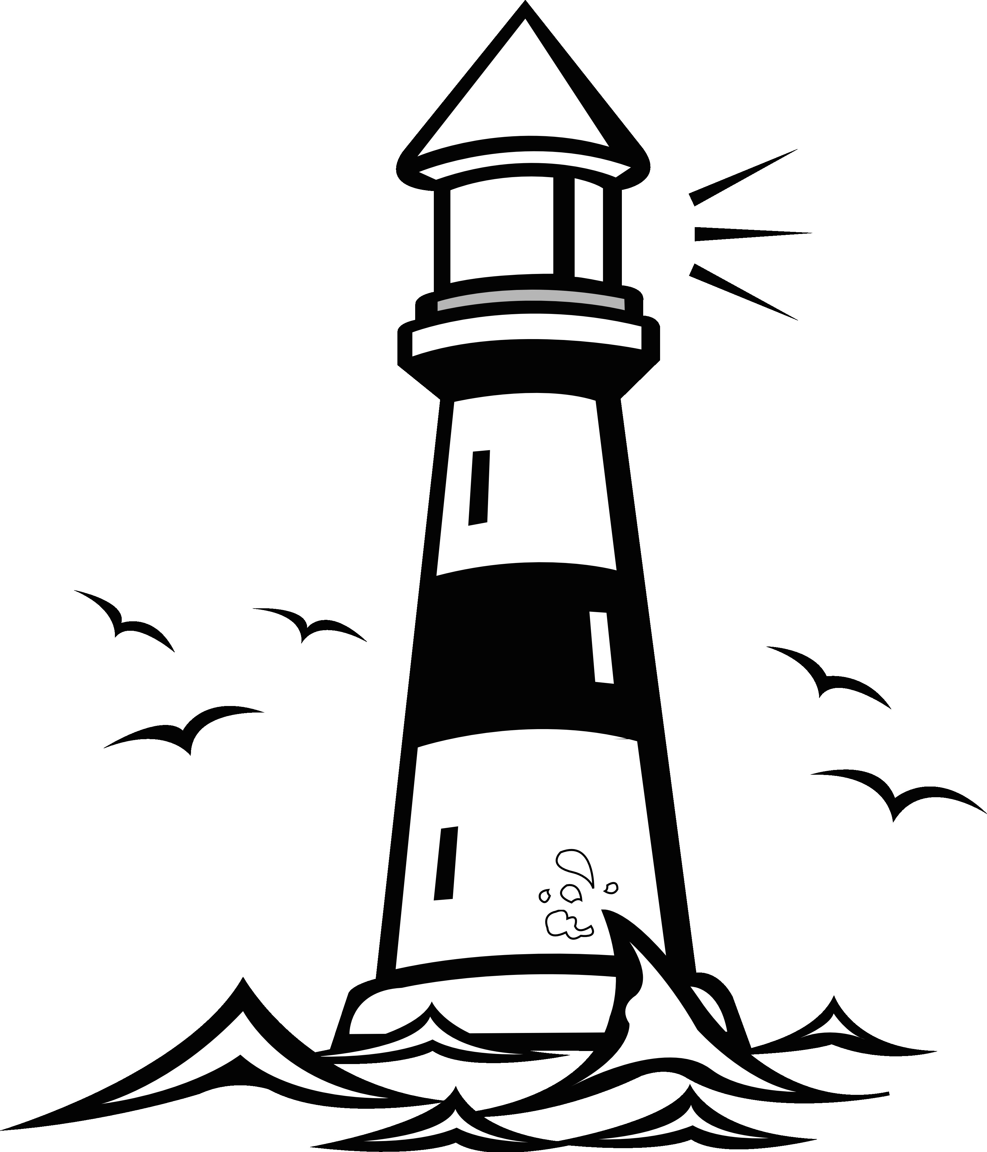 Easy Drawings Lighthouse Lighthouse Vector Clip Art Nautical Silhouettes Vectors Clipart