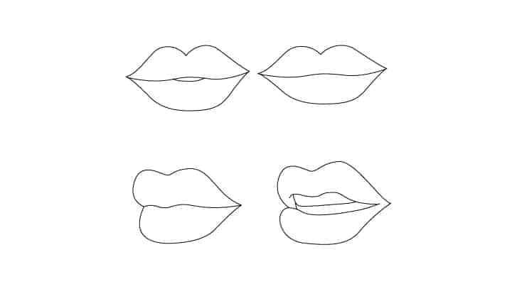 Easy Drawings Lips Learn How to Draw Lips Using This Easy Step by Step Image Tutorial
