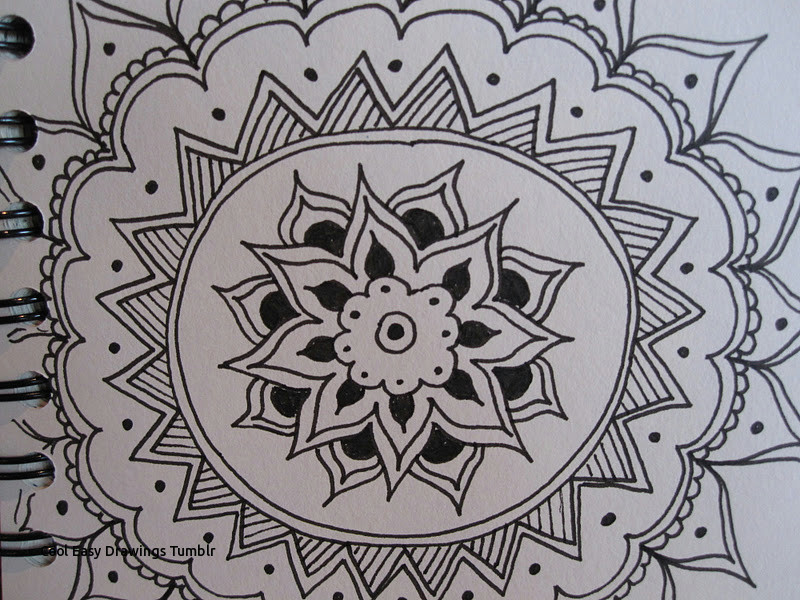 Easy Drawings Mandala Cool Easy Drawings Tumblr Drawing Near Mandalas Prslide Com