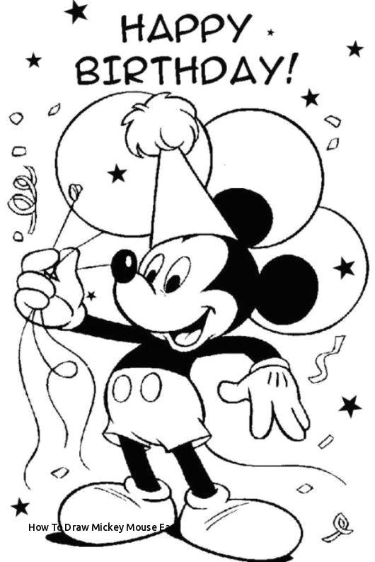 Easy Drawings Mickey Mouse How to Draw Mickey Mouse Easy Birthday Drawing Ideas at Getdrawings
