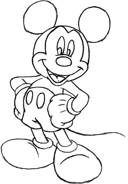 Easy Drawings Mickey Mouse How to Draw Mickey Mouse Va Robky Da Ta Drawings Mickey Mouse