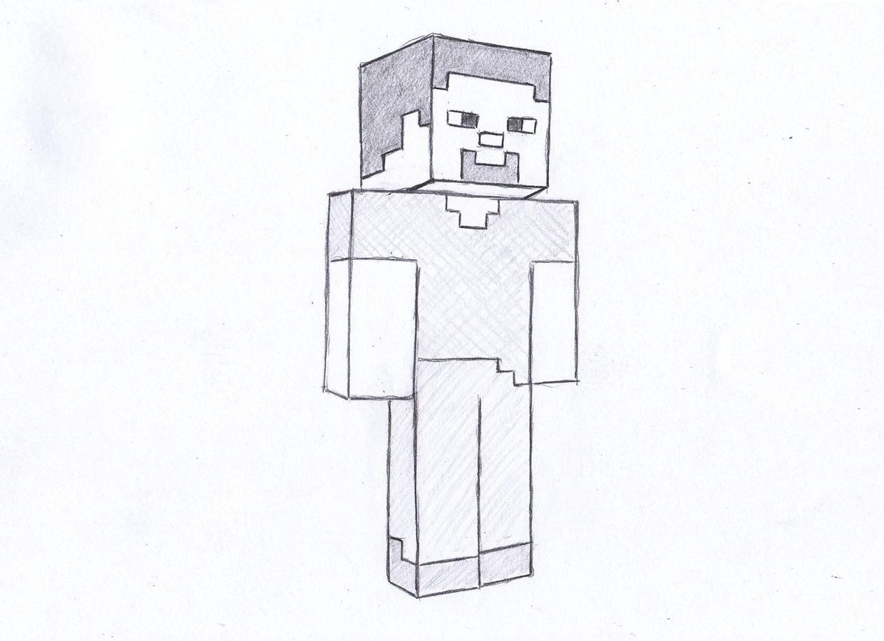 Easy Drawings Minecraft How Draw Minecraft Drawings Minecraft Pinterest Minecraft