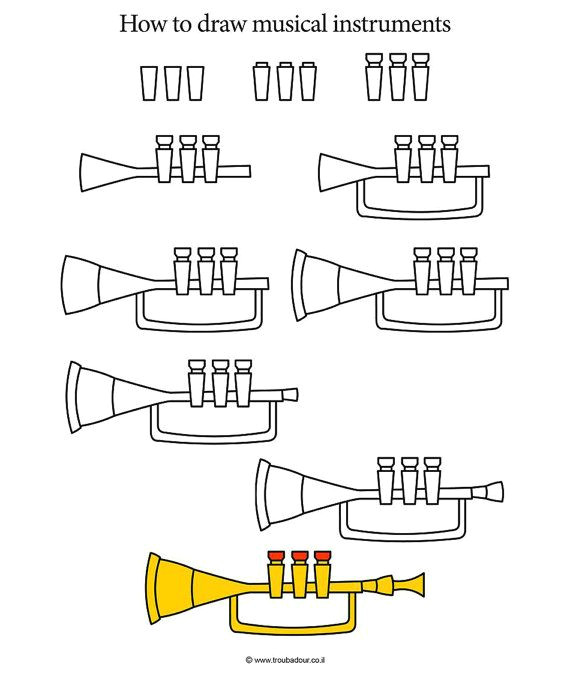 Easy Drawings Music How to Draw Musical Instruments 28