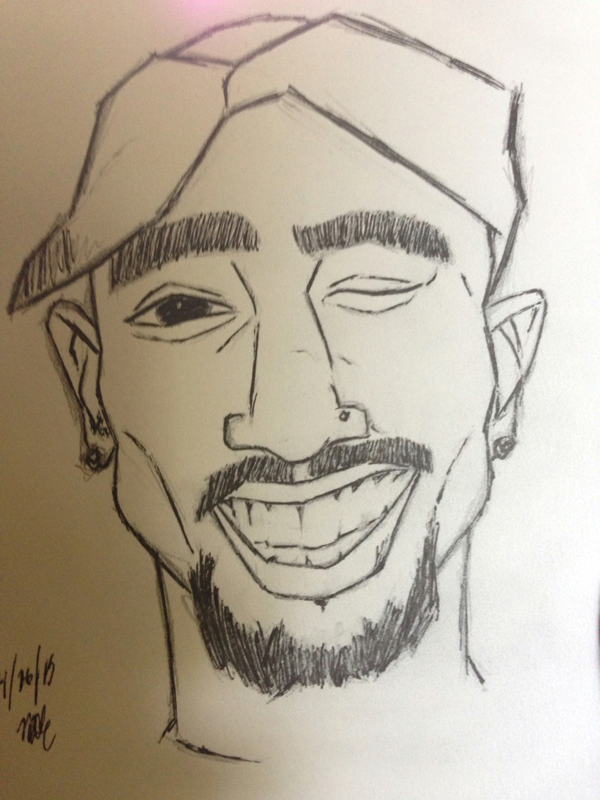 Easy Drawings Of 2pac Drawings 2 April Mydearest Co