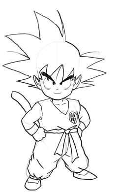 Easy Drawings Of Dragon Ball Z Characters 434 Best Kid Goku Images Dragons Kid Goku Dragon Ball Z