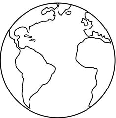 Easy Drawings Of Earth Black and White Drawing Of A Cartoon Earth Art Drawings Earth
