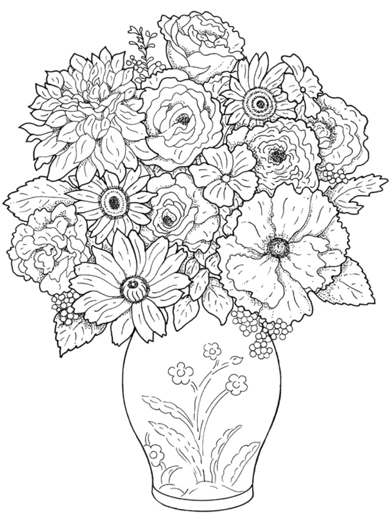 Easy Drawings Of Flower Vase An Easy Drawing Beautiful Coloring Pages Simple Ghost Drawing 24