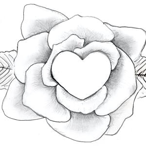 Easy Drawings Of Flowers and Hearts Heart Drawings Dr Odd