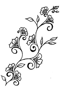 Easy Drawings Of Flowers and Vines 72 Best Leaves and Vines Images Drawings Leaves Paint