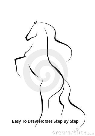 Easy Drawings Of Horses Easy to Draw Horses Step by Step 4937 Best Horse Drawings Images On