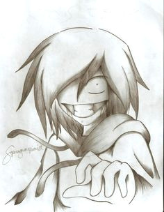 Easy Drawings Of Jeff the Killer Easy Creepypasta Drawing Eyeless Jack by Superenguanapianist
