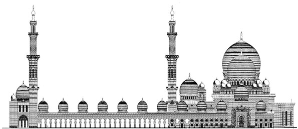 Easy Drawings Of Sheikh Zayed Sheikh Zayed Mosque Data Photos Plans Wikiarquitectura