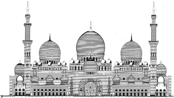 Easy Drawings Of Sheikh Zayed Sheikh Zayed Mosque Data Photos Plans Wikiarquitectura
