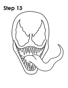 Easy Drawings Of Venom 12 Best Venom Halloween Makeup Images Costumes Halloween Ideas