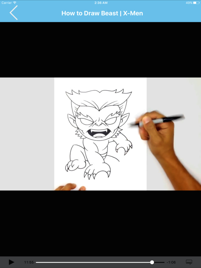 Easy Drawings Of X-men Learn to Draw Cute Characters for Ipad On the App Store