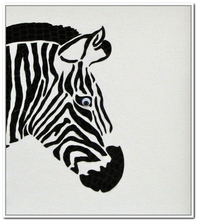 Easy Drawings Of Zebras Easy Painting Idea Google Search Art Painting Simple Acrylic