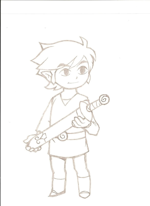 Easy Drawings Of Zelda Legend Of Zelda Drawing Easy