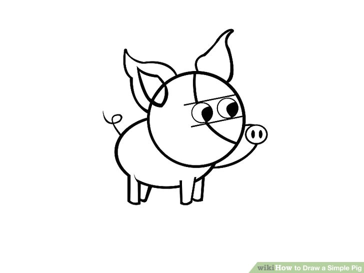 Easy Drawings Pig How to Draw A Simple Pig 9 Steps with Pictures Wikihow