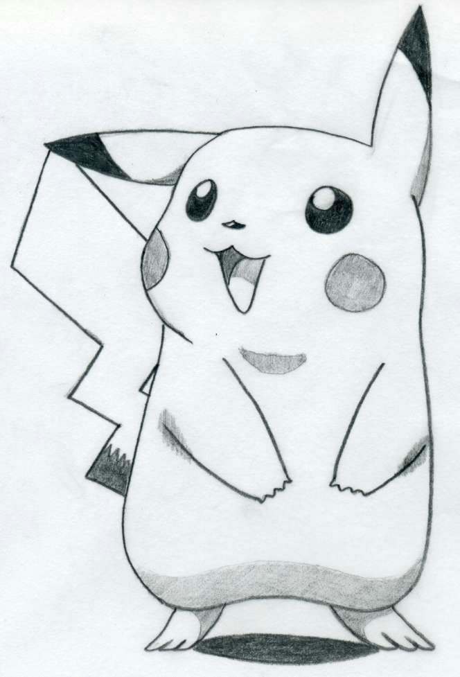 Easy Drawings Pikachu Easy Pictures to Draw How to Draw Pikachu Anime Pinterest