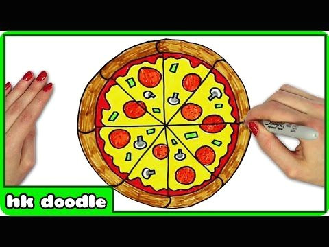 Easy Drawings Pizza 1 How to Draw A Pizza Easy Step by Step Drawing Tutorials for