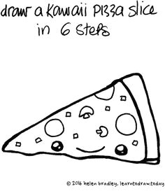 Easy Drawings Pizza 128 Best Kawaii and Doodles Drawings Step by Step Images Doodle