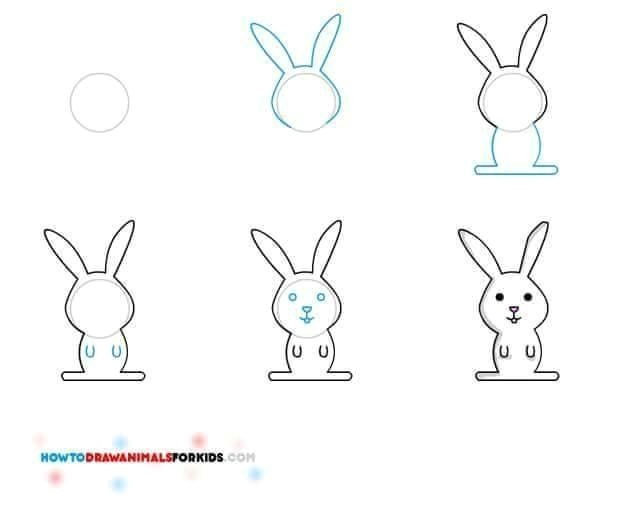 Easy Drawings Rabbit Pin by Bertha Vlach On Art Pinterest
