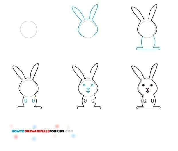 Easy Drawings Rabbit Pin by Bertha Vlach On Art Pinterest