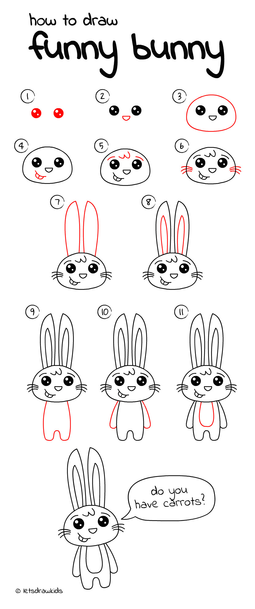 Easy Drawings Rabbit Pin Od Poua A Vatea A Michaela Marhulova Na Nastenke Kreslenie Draw